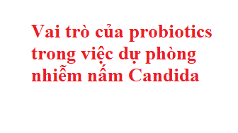 Vai trò của probiotics trong việc dự phòng nhiễm nấm Candida