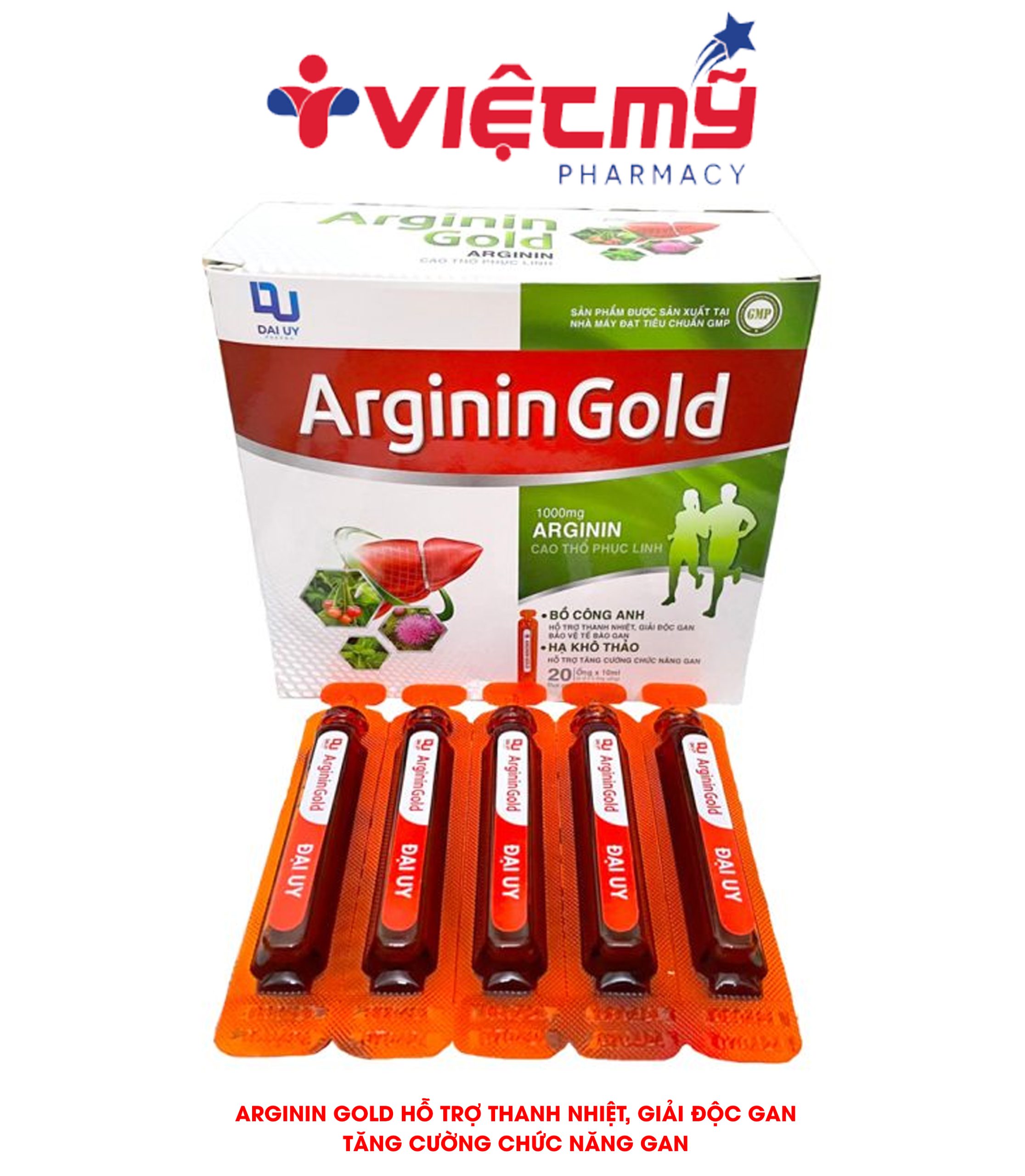 Bổ gan Arginin Gold - Hỗ trợ thanh nhiệt, giải độc gan,tăng cường chức năng gan