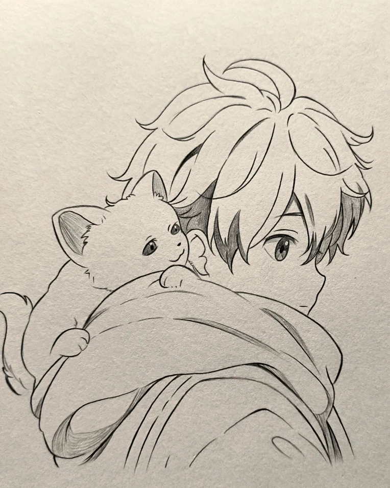 Ảnh vẽ anime một cô gái với mái tóc hồng nhạt và đôi mắt long lanh thể hiện nét đẹp tinh tế và sinh động trong từng đường nét.