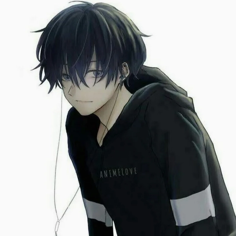 Hình ảnh anime nam ngầu với mái tóc trắng và đôi mắt xanh sắc lạnh, thể hiện phong thái bí ẩn và quyền lực.