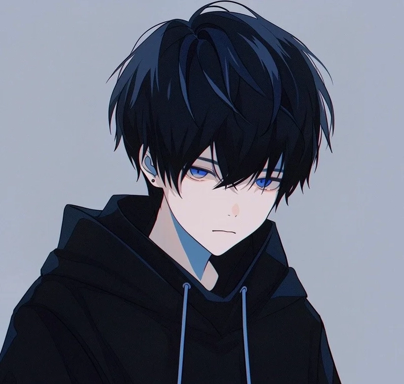 Hình nền anime nam ấn tượng với mái tóc bạch kim bay trong gió trên nền bối cảnh thành phố về đêm lung linh.