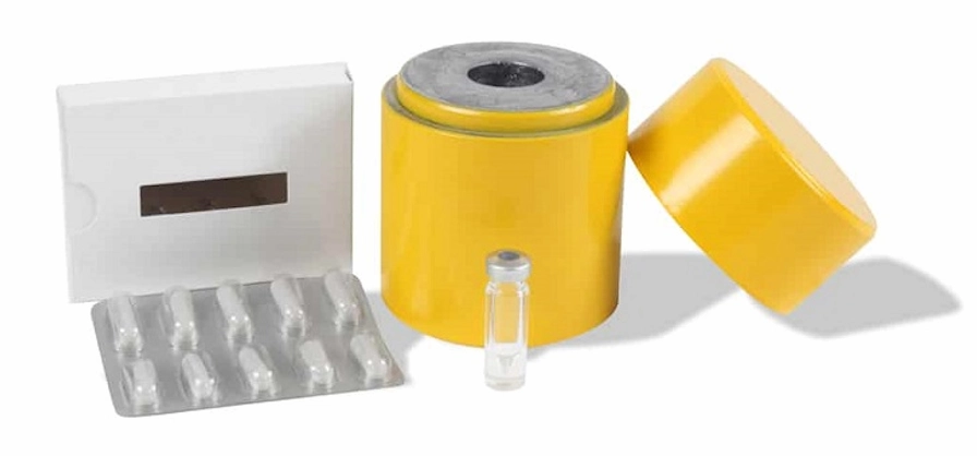 Minh họa cơ chế hoạt động của i-ốt phóng xạ trong điều trị ung thư tuyến giáp