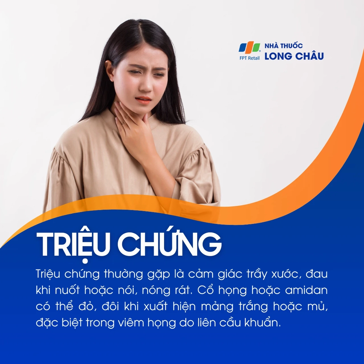 Tổng hợp các triệu chứng điển hình của đau họng như đau khi nuốt, nóng rát và cổ họng đỏ