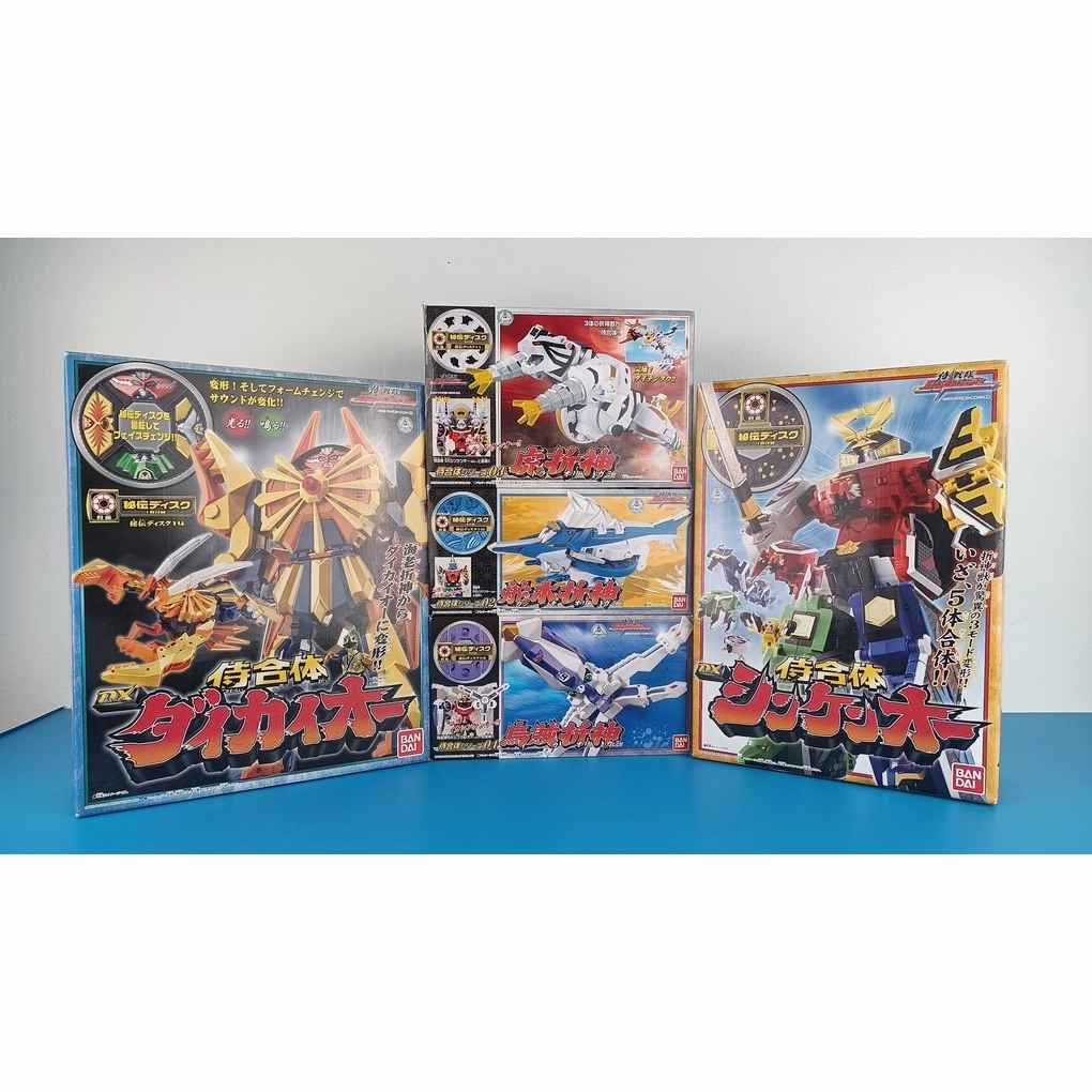 Bộ đồ chơi DX Samurai Sentai Shinkenger chính hãng Bandai Nhật Bản.