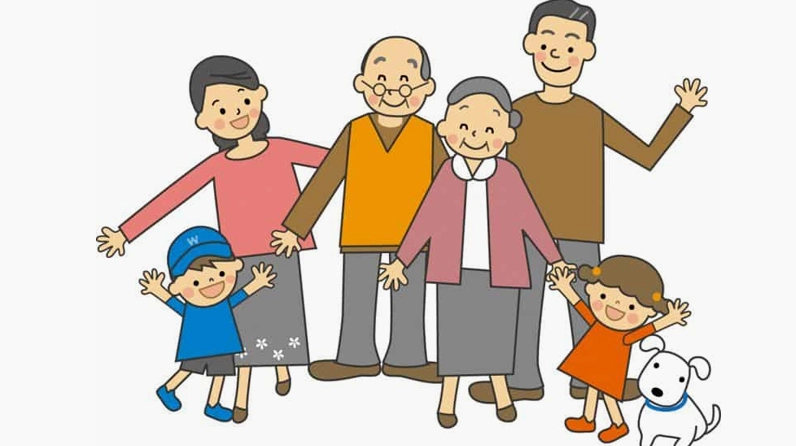 Bữa cơm gia đình ấm cúng với các thành viên xưng hô thân mật