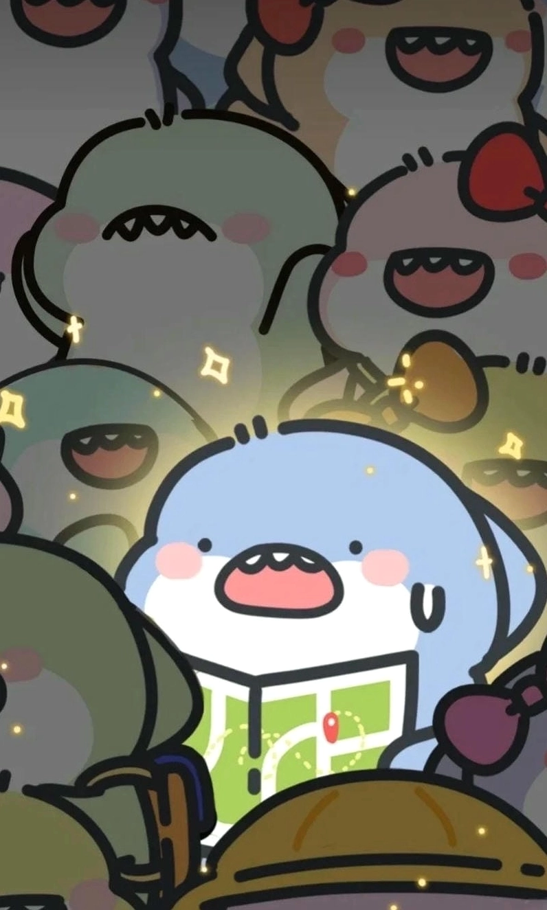Hình nền điện thoại cá mập cute siêu đáng yêu với đôi mắt to tròn long lanh