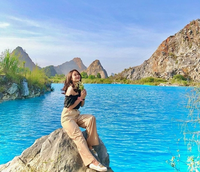Khung cảnh thanh bình tại đảo Nam Cát thuộc Vịnh Lan Hạ