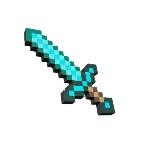 Kiếm kim cương huyền thoại trong meme Minecraft