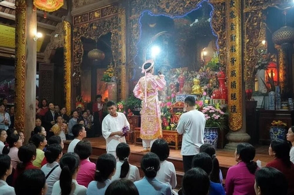Kiến trúc cổ kính của Đền Cô Chín tại Đồ Sơn