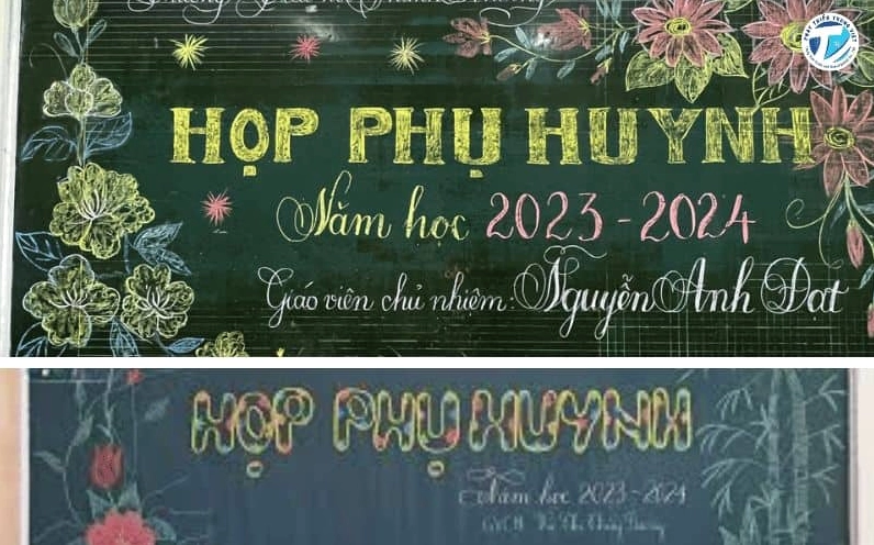 Kỹ thuật thực hiện mẫu trang trí bảng bằng phấn màu, tạo hiệu ứng nghệ thuật