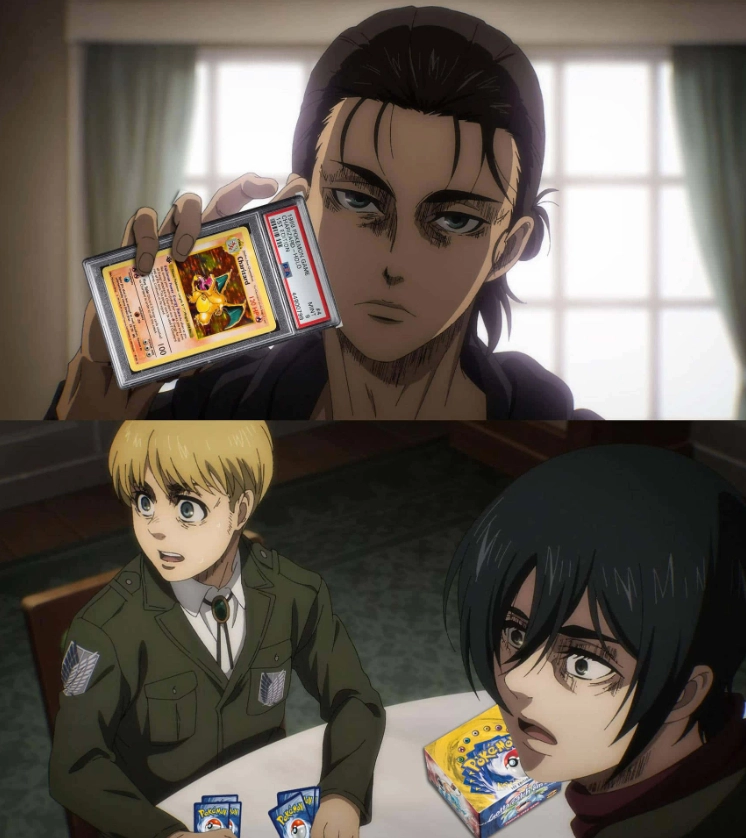 Một meme anime chế thể hiện sự buồn cười qua những tình huống oái oăm.