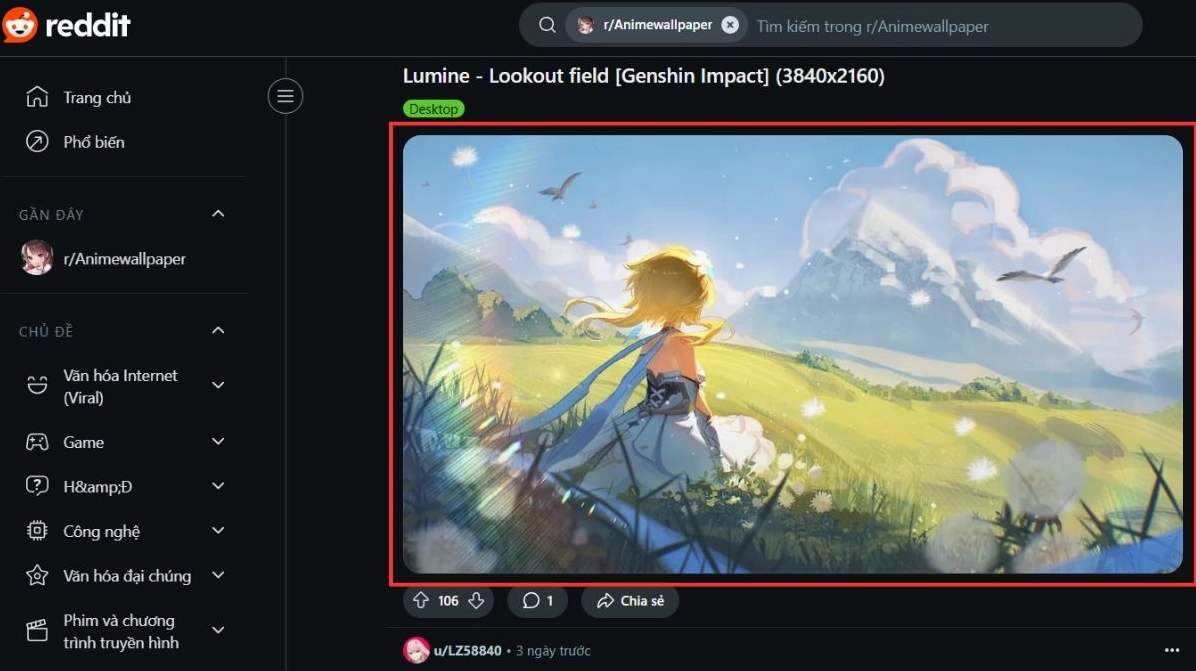 Nhân vật anime đứng trầm tư giữa khung cảnh thành phố đêm lung linh và huyền ảo.