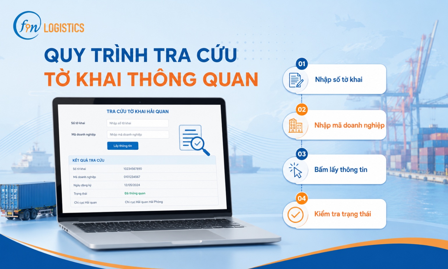 cach tra cuu to khai thong quan hai quan 6 Finlogistics https://www.finlogistics.vn